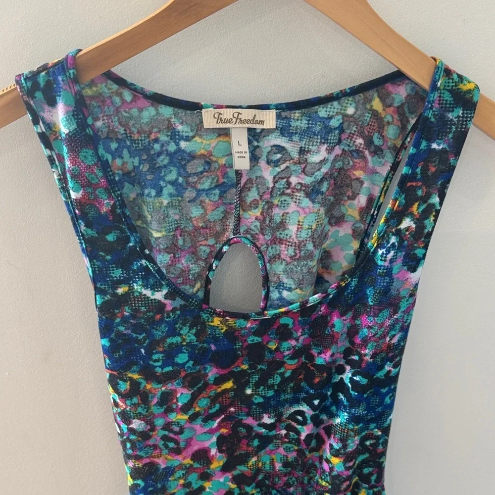 True Freedom Colorful Patterned Mini Dress - Picture 3 of 7